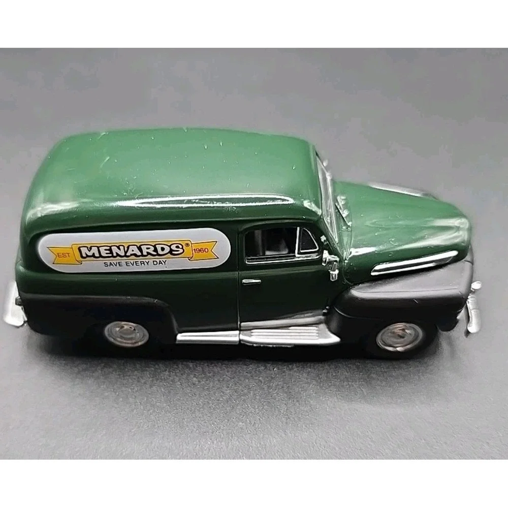 Vintage john Menards FORD 1940's Employee Christmas Gift Diecast Toy Car Green.